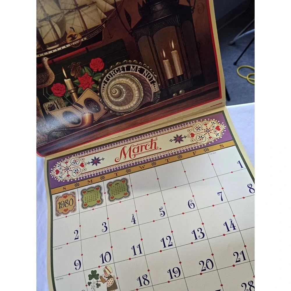 Lot Of 3 The Americana Calendars 1980,1983,1981, Missing Months Not Complete
